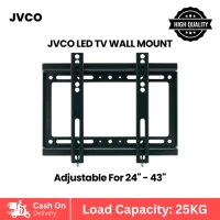 JVCO LED TV Wall Mount Bracket 24–43 Inch | Universal VESA TV Wall Holder with Royal Plug & Screws | 25KG Load Capacity