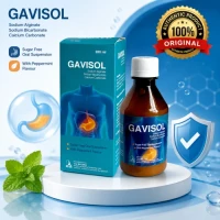 Gavisol 200ml Oral Suspension | Sodium Alginate + Sodium Bicarbonate + Calcium Carbonate | Original Ibn Sina | Heartburn, Acid Reflux, Acidity & GERD Relief