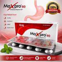 Maxpro 40mg Tablet | Esomeprazole Magnesium Trihydrate 40mg | Original Renata PLC | Acid Reflux, Heartburn, GERD & Gastric Acid Medicine